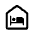Night Shelter Icon from Rounded Line - Material Symbols Set