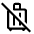 No Luggage Icon from Outlined Line - Material Symbols Set