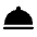 Room Service Fill Icon from Rounded Fill - Material Symbols Set