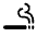 Smoking Rooms Icon from Rounded Line - Material Symbols Set