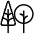 Tree Two Icon from Ultimate Light Set | Free Download as SVG Vector and Transparent PNG | Streamline icons