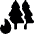 Trees Camp Fire Icon from Ultimate Bold Set