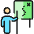Trekking Map Icon from Ultimate Colors Set