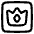 Crown Square Icon from Plump Line Set