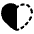 Half Heart Icon from Plump Solid Set | Free Download as SVG Vector and Transparent PNG | Streamline icons