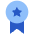 Medal Badge Star Icon from Sharp Flat Set