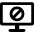 Tv Flat Screen Disable Icon from Ultimate Bold Set