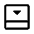 Bottom Panel Close Icon from Rounded Line - Material Symbols Set