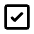 Check Box Icon from Rounded Line - Material Pro Set