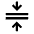 Compress Icon from Sharp Line - Material Symbols Set