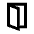 Door Open Alt Icon from Outlined Line - Material Pro Set