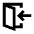 Door Open Enter Icon from Outlined Line - Material Pro Set