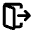 Door Open Exit Icon from Rounded Line - Material Pro Set