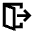 Door Open Exit Icon from Sharp Line - Material Pro Set