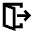 Door Open Exit Icon from Outlined Line - Material Pro Set
