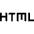 Html Icon from Sharp Line - Material Symbols Set