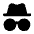 Incognito Fill Icon from Rounded Fill - Material Pro Set