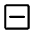 Indeterminate Check Box Icon from Rounded Line - Material Symbols Set