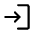 Login Icon from Rounded Line - Material Symbols Set
