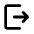 Logout Icon from Rounded Line - Material Pro Set