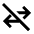 Swap Horiz Off Icon from Outlined Line - Material Pro Set