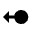 Swipe Left Alt 2 Fill Icon from Outlined Fill - Material Pro Set