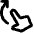 Swipe Up Icon from Rounded Line - Material Pro Set