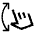 Swipe Vertical Icon from Sharp Line - Material Symbols Set