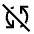 Sync Disabled Icon from Sharp Line - Material Symbols Set