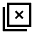 Tab Close Icon from Sharp Line - Material Symbols Set