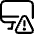 Monitor Warning Icon from Ultimate Regular - Free Set