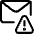 Email Action Warning Icon from Ultimate Regular - Free Set