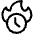 Time Clock Fire Icon from Ultimate Regular - Free Set
