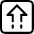 Upload Square Icon from Ultimate Regular - Free Set
