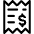 Receipt Dollar Icon from Ultimate Regular - Free Set