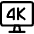 Modern Tv 4 K icon - Free transparent PNG, SVG. No sign up needed.
