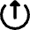Arrow Upload Send Icon from Core Remix Set