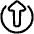 Arrow Upload Send Icon from Plump Line Set