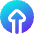 Arrow Upload Send Icon from Core Gradient Set