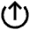 Arrow Upload Send Icon from Sharp Line Set