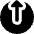 Arrow Upload Send Icon from Core Solid Set