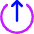 Arrow Upload Send Icon from Core Neon Set