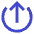 Arrow Upload Send Icon from Sharp Duo Set