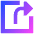 Export Output Icon from Sharp Gradient Set