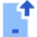 Upload Phone Mobile Icon from Sharp Flat Set