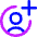 Account Circle Add Icon from Core Neon Set