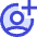 Account Circle Add Icon from Sharp Duo Set