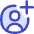 Account Circle Add Icon from Flex Duo Set