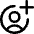 Account Circle Add Icon from Core Line Set