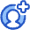 Account Circle Add Icon from Plump Duo Set
